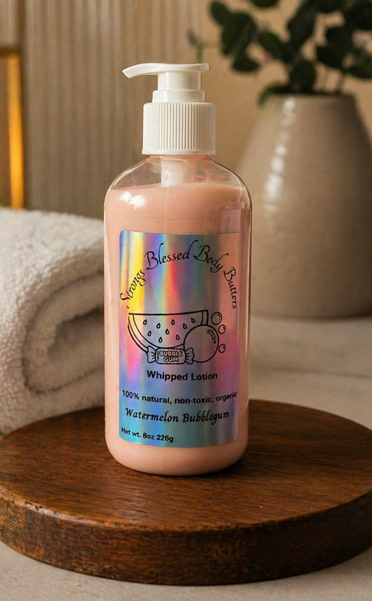 Watermelon Bubble Gum Whipped Body Lotion – Lightweight Hydration