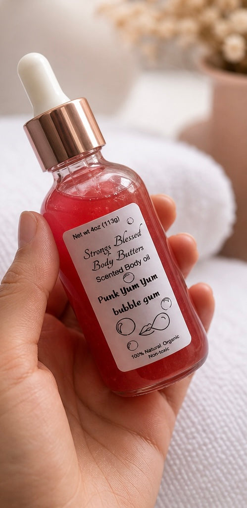 Yum Yum Bubble Gum Nourishing Body Oil – Lightweight Glow