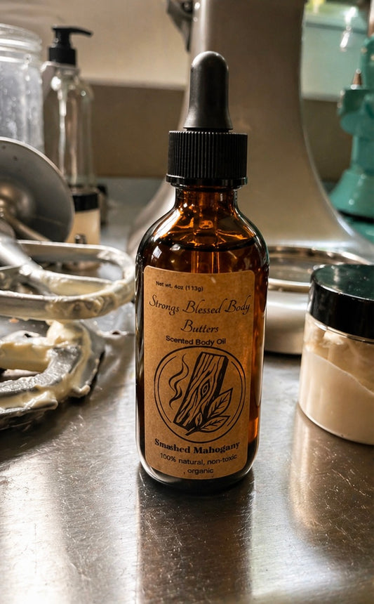 Smoked Mahogany Nourishing Body Oil – Lightweight Glow (Men)